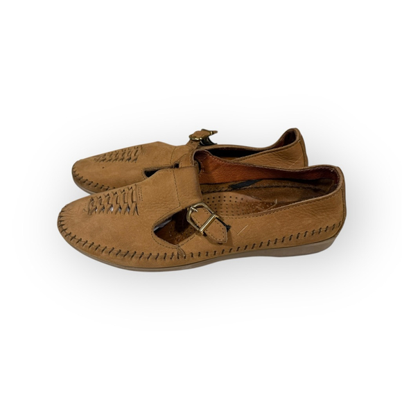 Vintage Dexter Fisherman Sandals Womens Sz 9.5 Brown Leather Buckle R466-5 - Picture 5 of 9